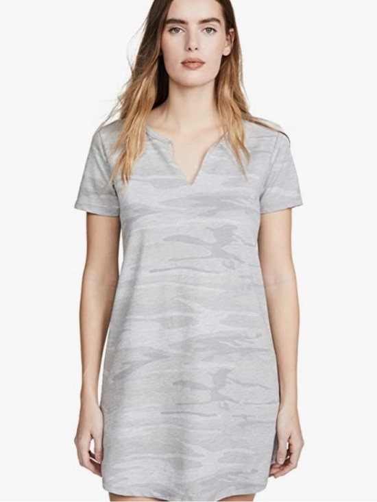 Z Supply Dresses & Skirts - Z Supply Camo Split Neck Dress